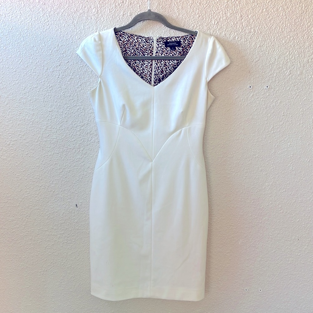 White midi dress